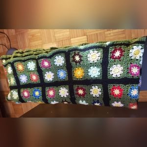 Retro flower Crochet blanket